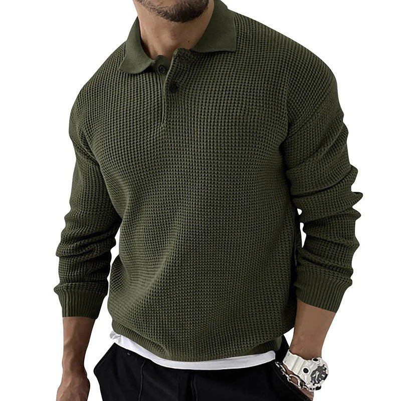 Geoffrey | Men's Button-Down Polo Sweater