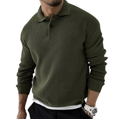 Geoffrey | Men's Button-Down Polo Sweater