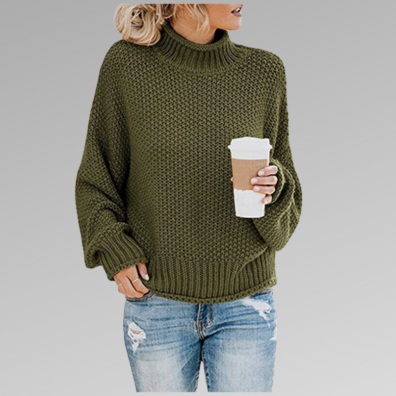 Gina | Women's Oversized Turtleneck Sweater