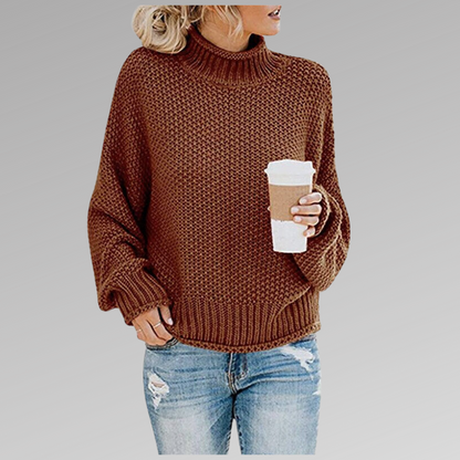 Gina | Women's Oversized Turtleneck Sweater
