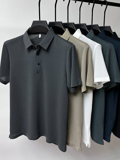 Glen | Men's Textured Classic Fit Polo Shirt