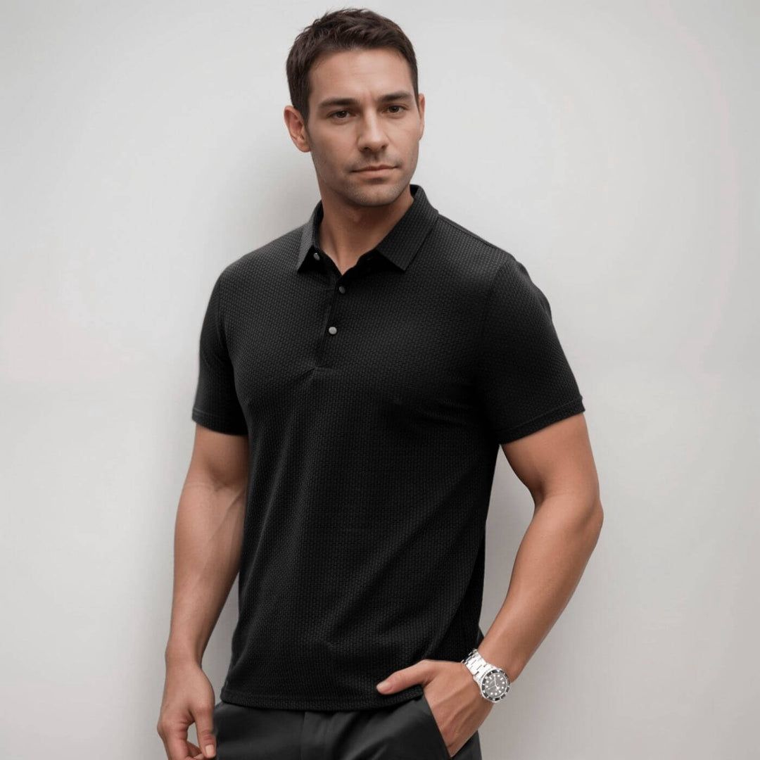 Glen | Men's Textured Classic Fit Polo Shirt