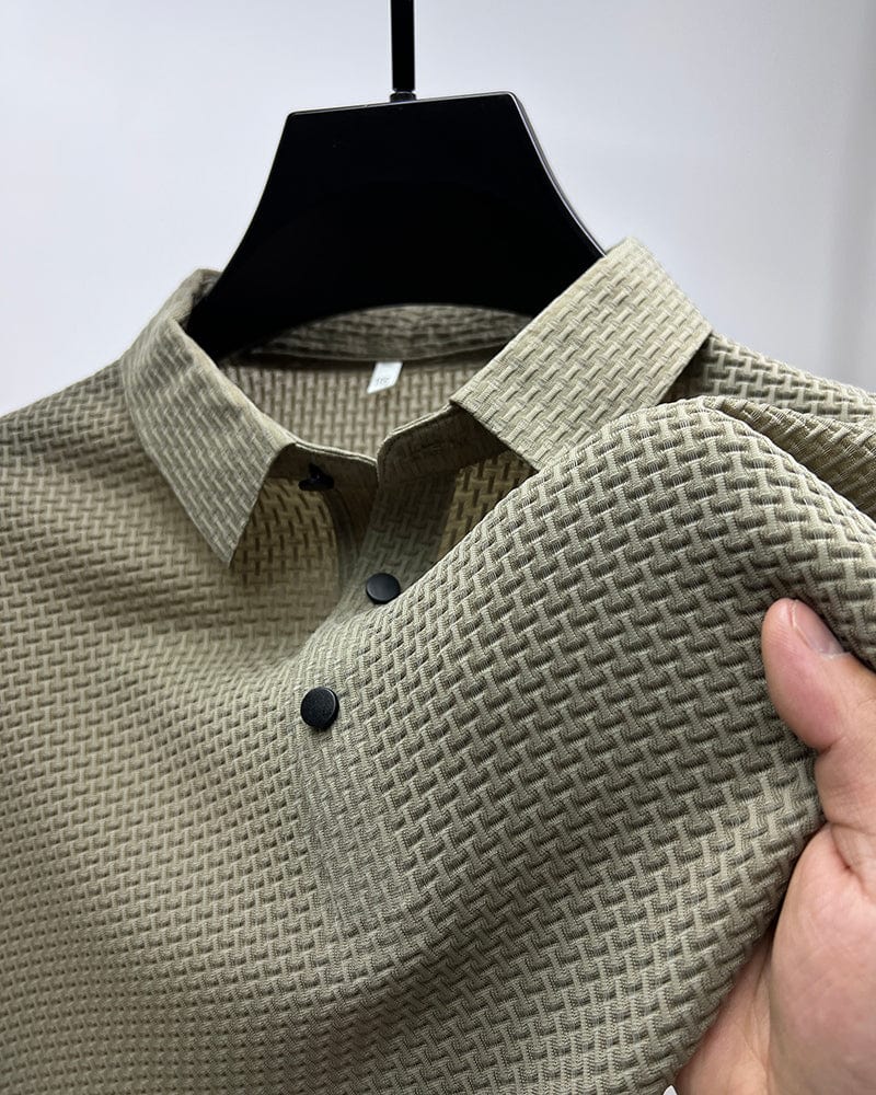 Glen | Men's Textured Classic Fit Polo Shirt