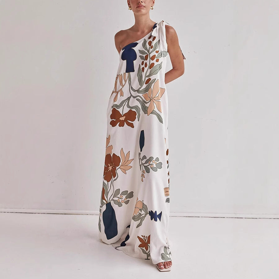 Gloria | Women's One-Shoulder Maxi Dress