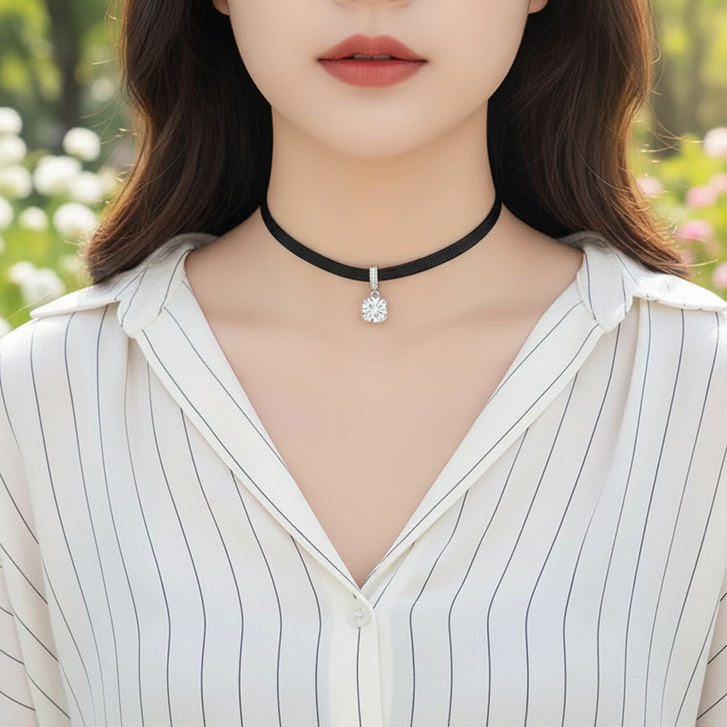 Gothic Style Glamour Choker Necklace