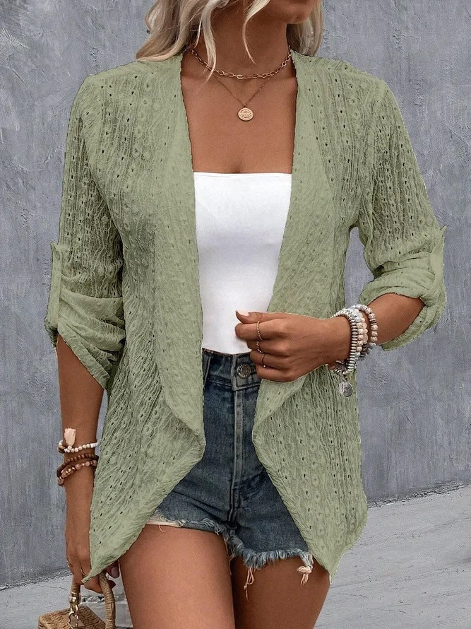 Grace | Women's Open Front Long Sleeve Cardigan