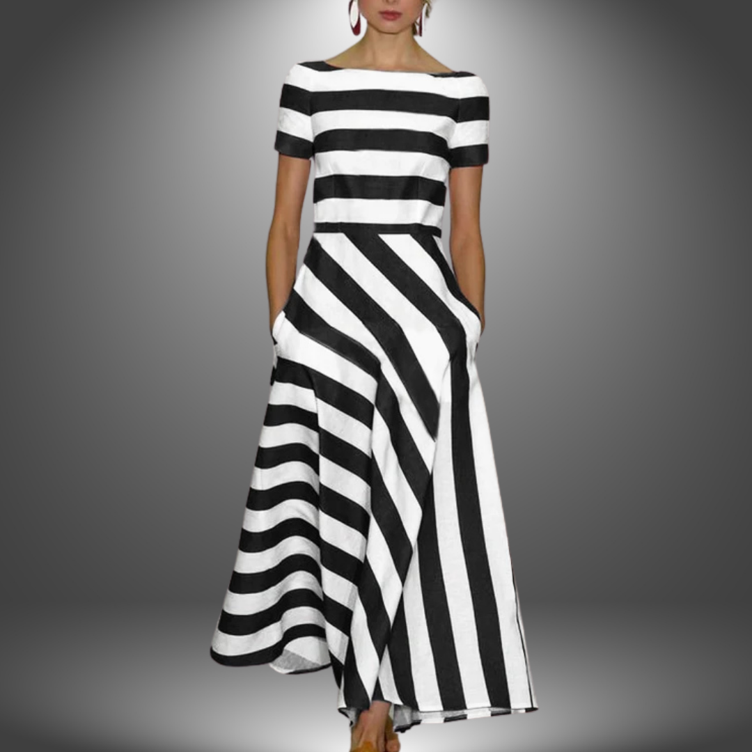 Gwen | Women's Off-the-Shoulder A-Line Midi Dress