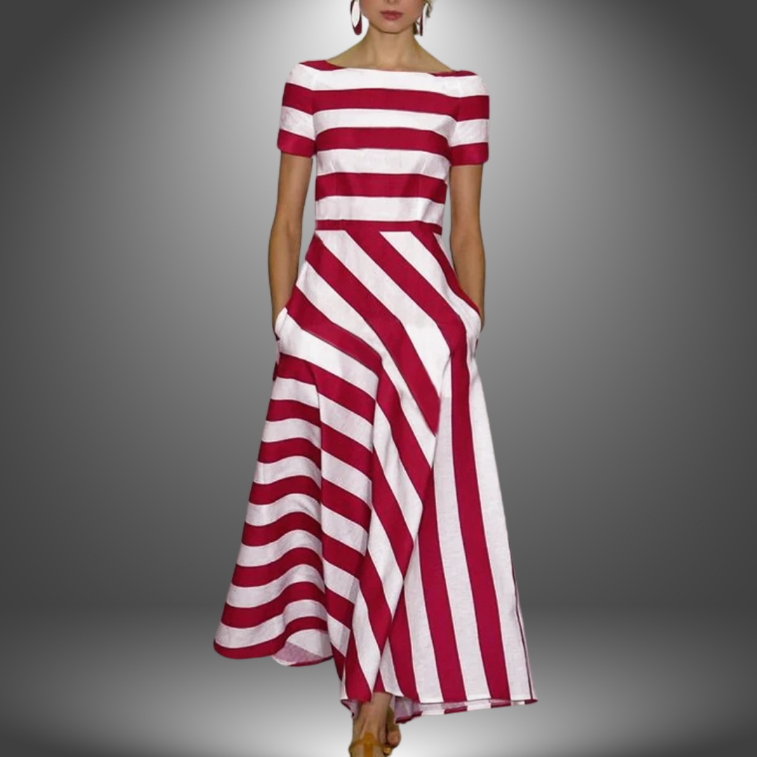 Gwen | Women's Off-the-Shoulder A-Line Midi Dress