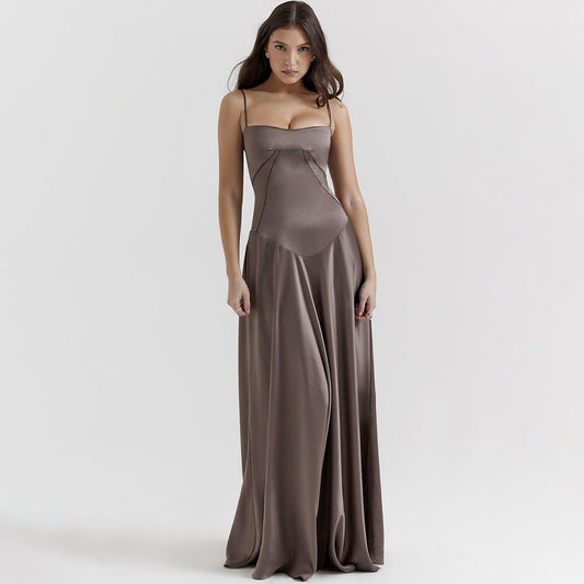 Hailey | Women's Spaghetti Strap A-Line Maxi Dress