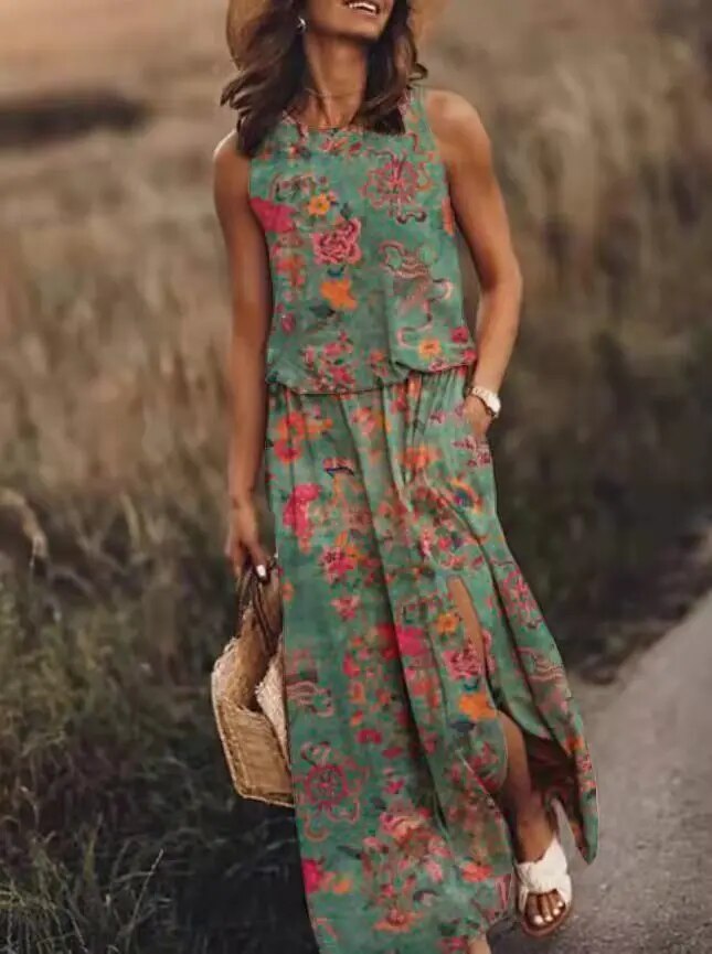 Hallie | Women's Sleeveless Maxi Dress