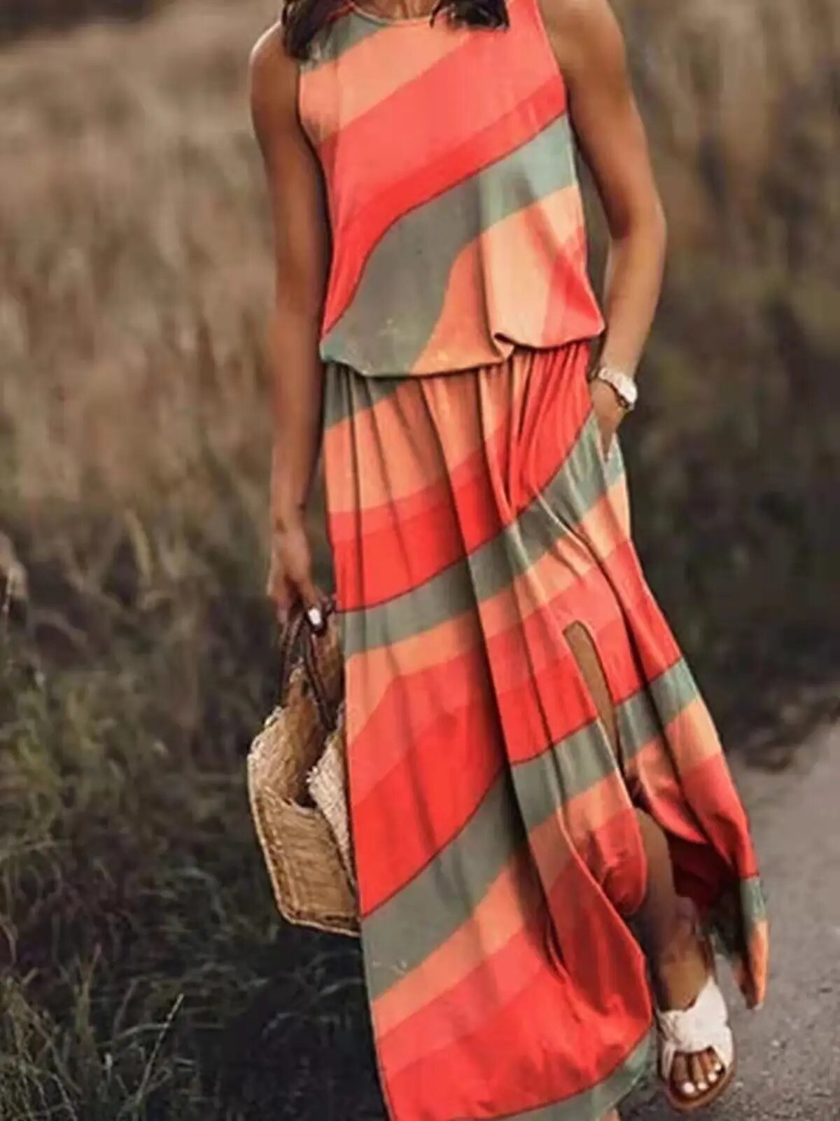 Hallie | Women's Sleeveless Maxi Dress