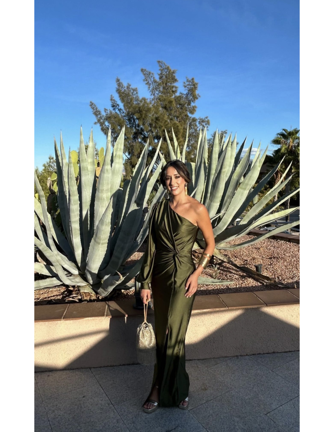 Hannah | Women's One Shoulder Midi Dress