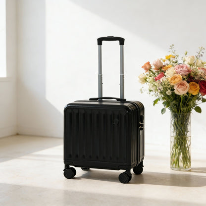 Hardshell Carry-On Suitcase with Telescopic Handle and 360-Degree Spinner Wheels