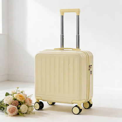 Hardshell Carry-On Suitcase with Telescopic Handle and 360-Degree Spinner Wheels