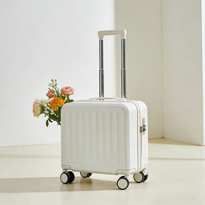 Hardshell Carry-On Suitcase with Telescopic Handle and 360-Degree Spinner Wheels