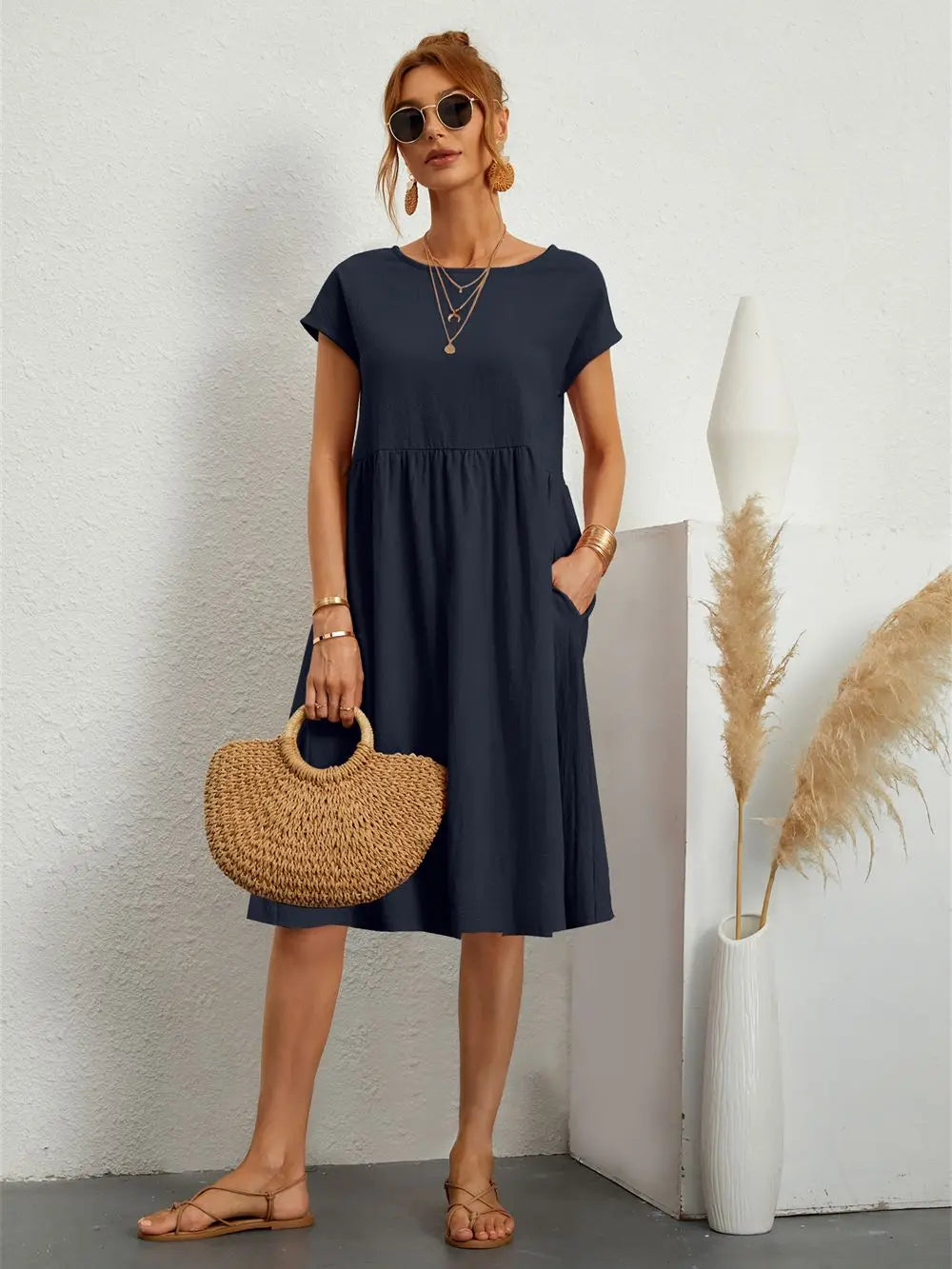 Harmony | Women's A-Line Midi Dress
