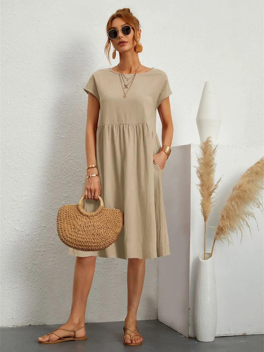 Harmony | Women's A-Line Midi Dress