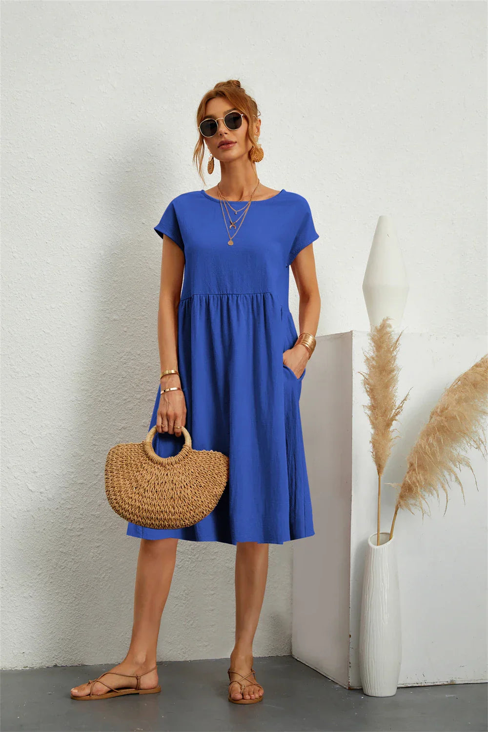 Harmony | Women's A-Line Midi Dress