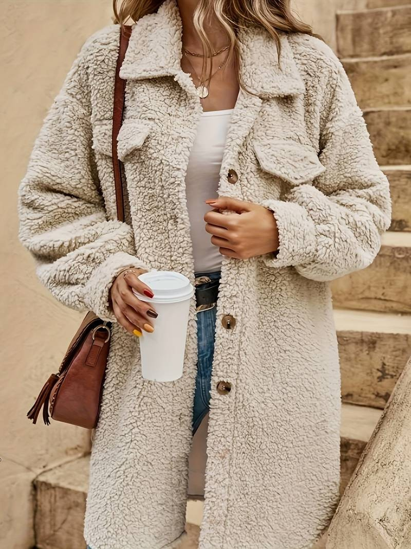 Hazel | Women's Oversized Sherpa Coat