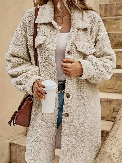 Hazel | Women's Oversized Sherpa Coat