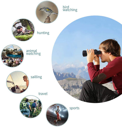 High-Power Waterproof Night-Vision Binoculars