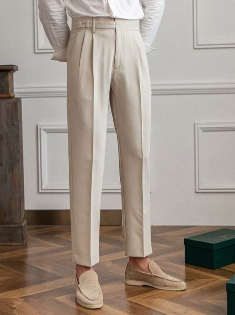 Hudson | Men's High-Waisted Pleated Dress Pants