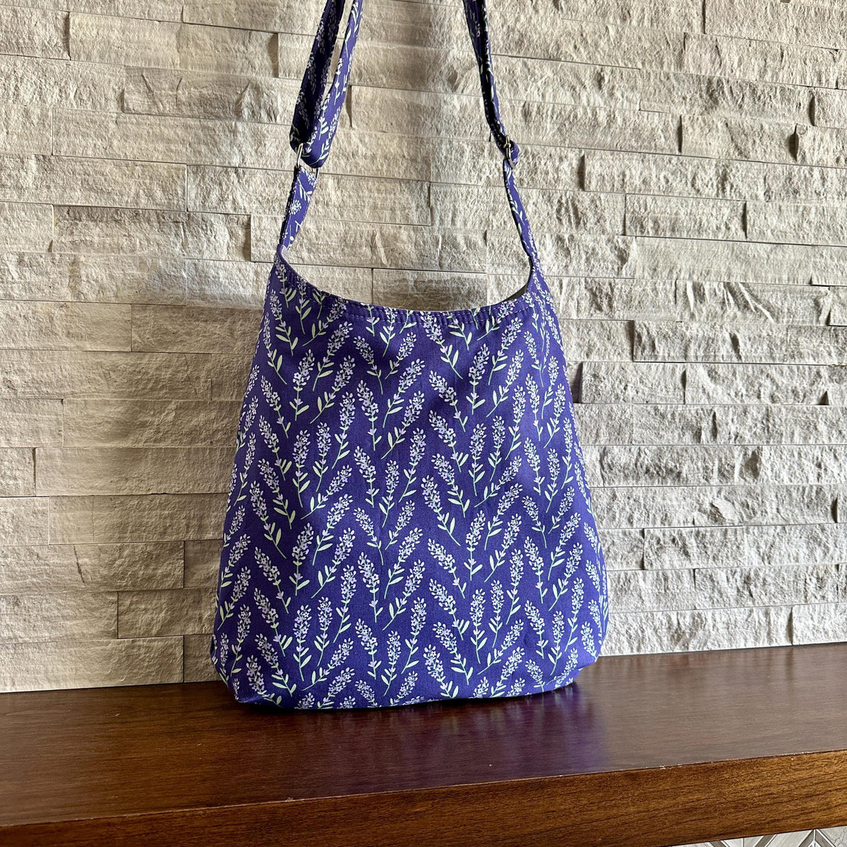 One Handle Hobo Bag - Violet Spring Bloom
