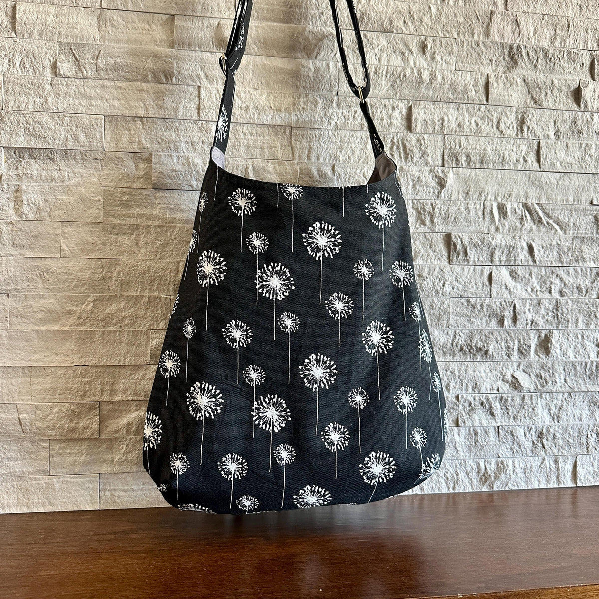 One Handle Hobo Bag - Dark Dandelion Drift