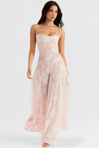 Ivy | Women's Floral Spaghetti Strap Maxi Dress