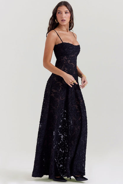 Ivy | Women's Floral Spaghetti Strap Maxi Dress