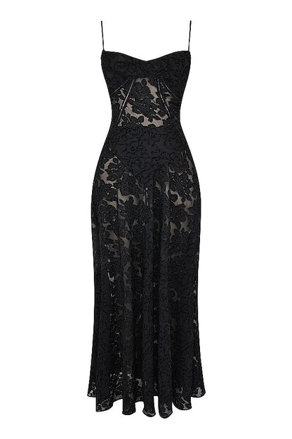 Ivy | Women's Floral Spaghetti Strap Maxi Dress