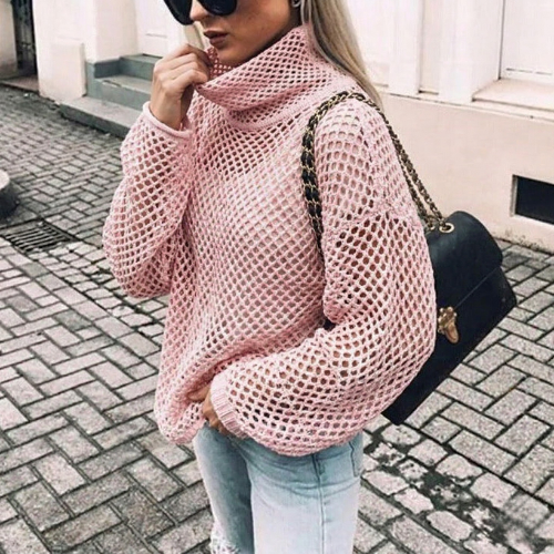 Jade | Women's Oversized Chunky Knit Turtleneck Sweater