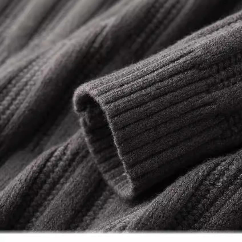 Jake | Men's Collared Ribbed Sweater