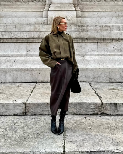 Janine | Women's Cropped Oversized Jacket