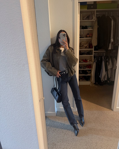 Janine | Women's Cropped Oversized Jacket