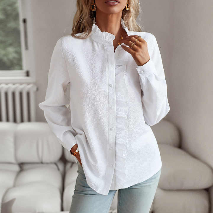 Jasmine | Women's Ruffle Long Sleeve Blouse