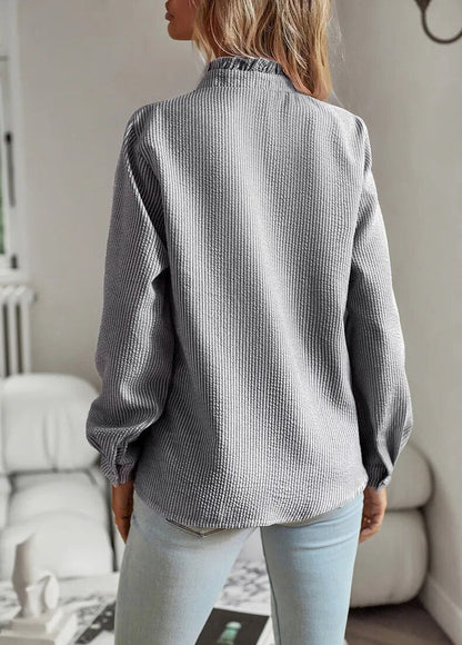 Jasmine | Women's Ruffle Long Sleeve Blouse