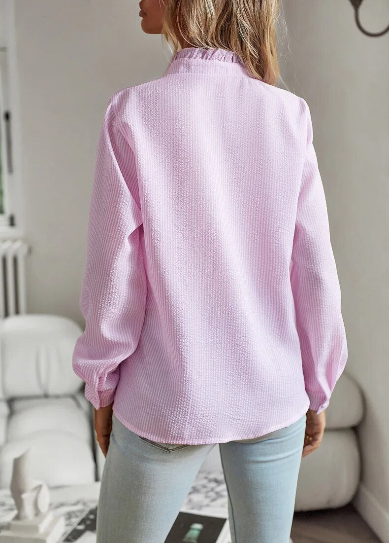 Jasmine | Women's Ruffle Long Sleeve Blouse