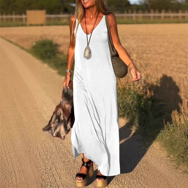 Jeanette | Women's Sleeveless Maxi Dress