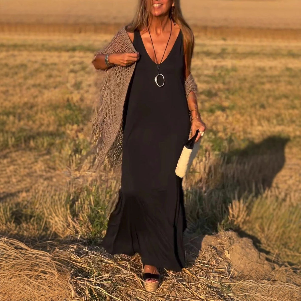 Jeanette | Women's Sleeveless Maxi Dress