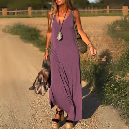 Jeanette | Women's Sleeveless Maxi Dress