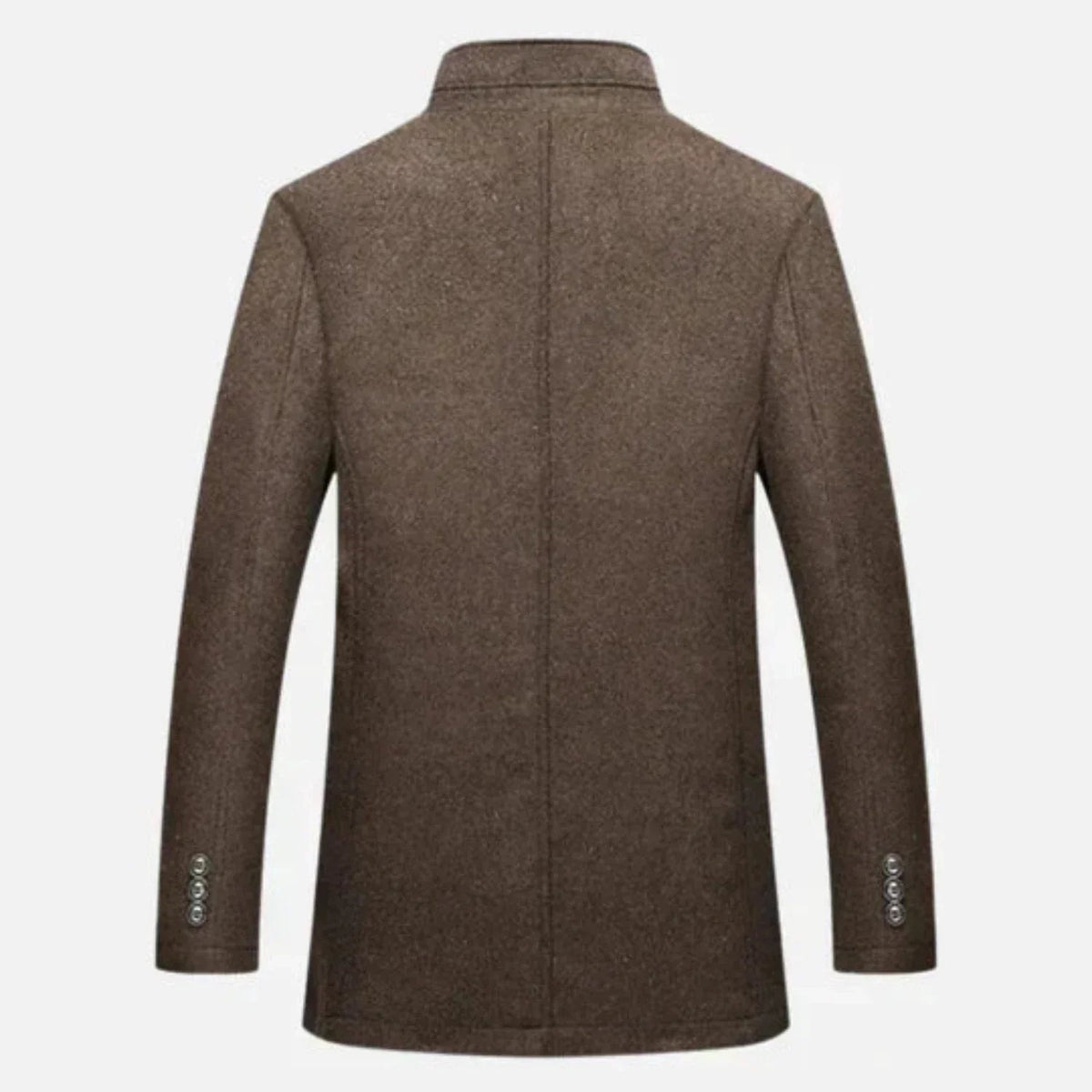 Jed | Men's Mid-Length Stand Collar Overcoat
