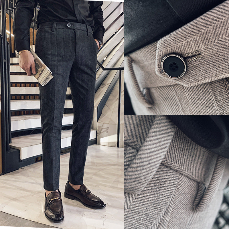 Jerome | Men's Slim-Fit Striped Dress Pants
