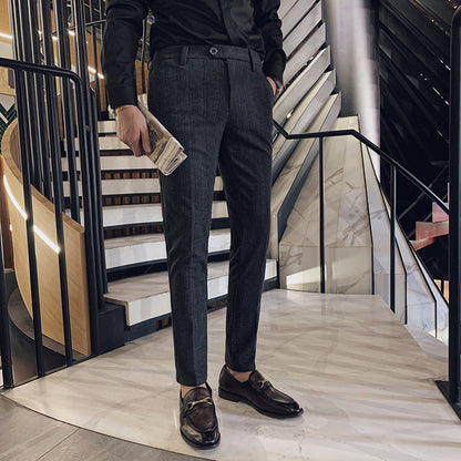 Jerome | Men's Slim-Fit Striped Dress Pants