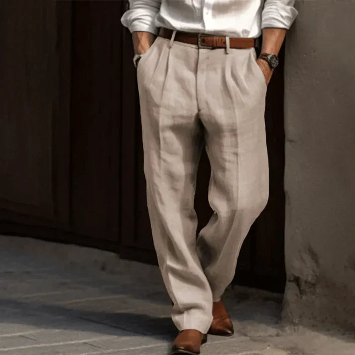 Jerry | Men's Pleated High-Waisted Pants