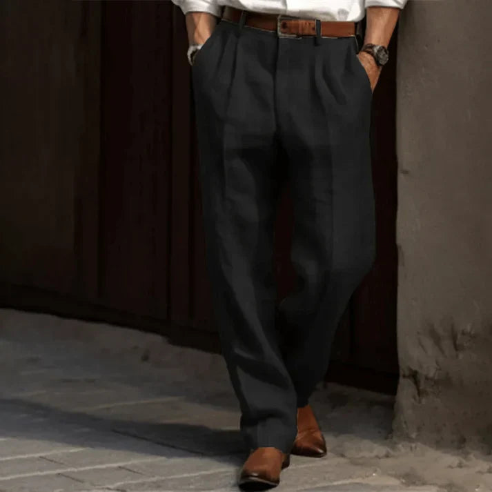 Jerry | Men's Pleated High-Waisted Pants