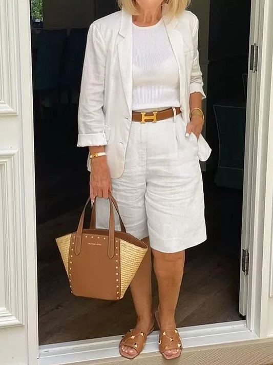 Jessica | Women's Relaxed Fit Blazer Shorts Set
