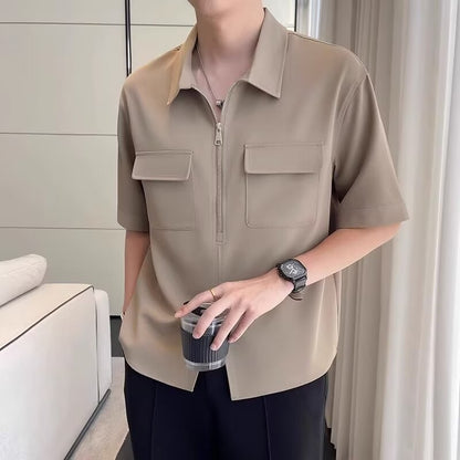 Joel | Men's Zip Front Casual Shirt