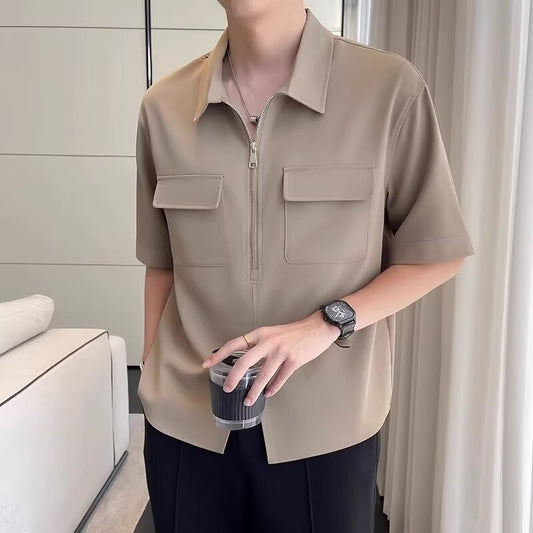 Joel | Men's Zip Front Casual Shirt