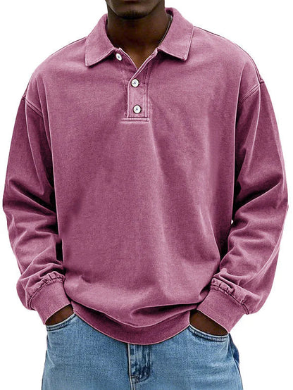 Jordan | Men's Long Sleeve Button-Down Polo Shirt